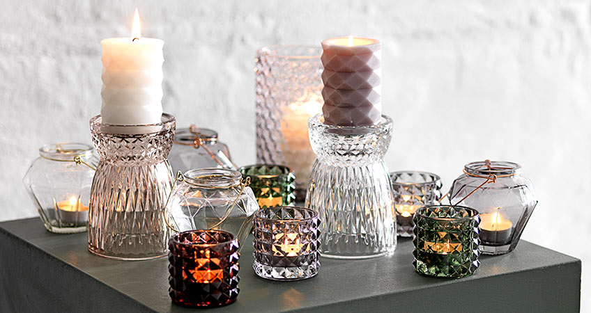 Candlesticks and tealight holders from JYSK